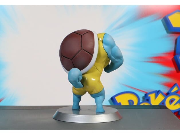 Ultra Swole Bulbasaur Pikachu Charmander Squirtle - Paint Your Own - Pokemon Statue Amiibo Figure