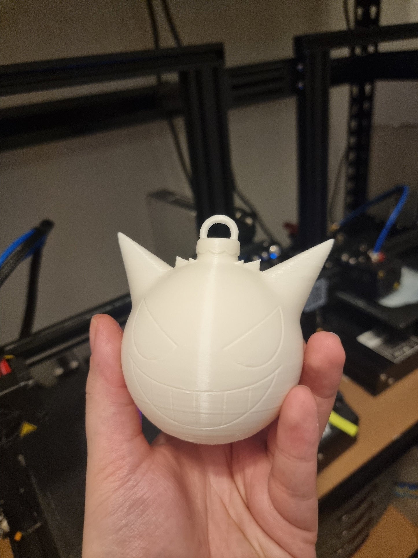 Gengar Christmas Tree Bauble Decoration 3D Printed Pokemon Xmas Gift Ornament Model