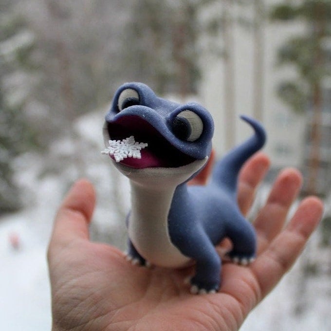 Disney Bruni from Frozen 2 3D Printed Statue Figurine Figure Gift Present Cute