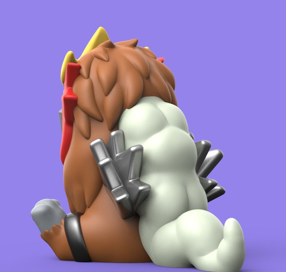 Chibi Legendary Dogs Beasts Raikou Entei Suicune Pokemon 3D Printed Figures Sculpture Statue
