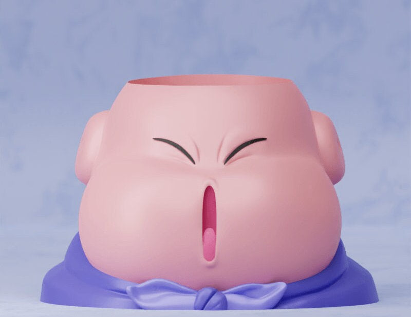 Majin Boo from Dragon Ball Z Plant Pot Planter Succulent Flower Set Vase Pen Holder DBZ Goku Anime