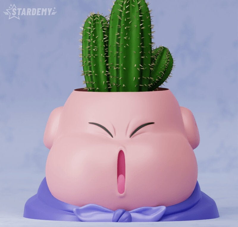 Majin Boo from Dragon Ball Z Plant Pot Planter Succulent Flower Set Vase Pen Holder DBZ Goku Anime
