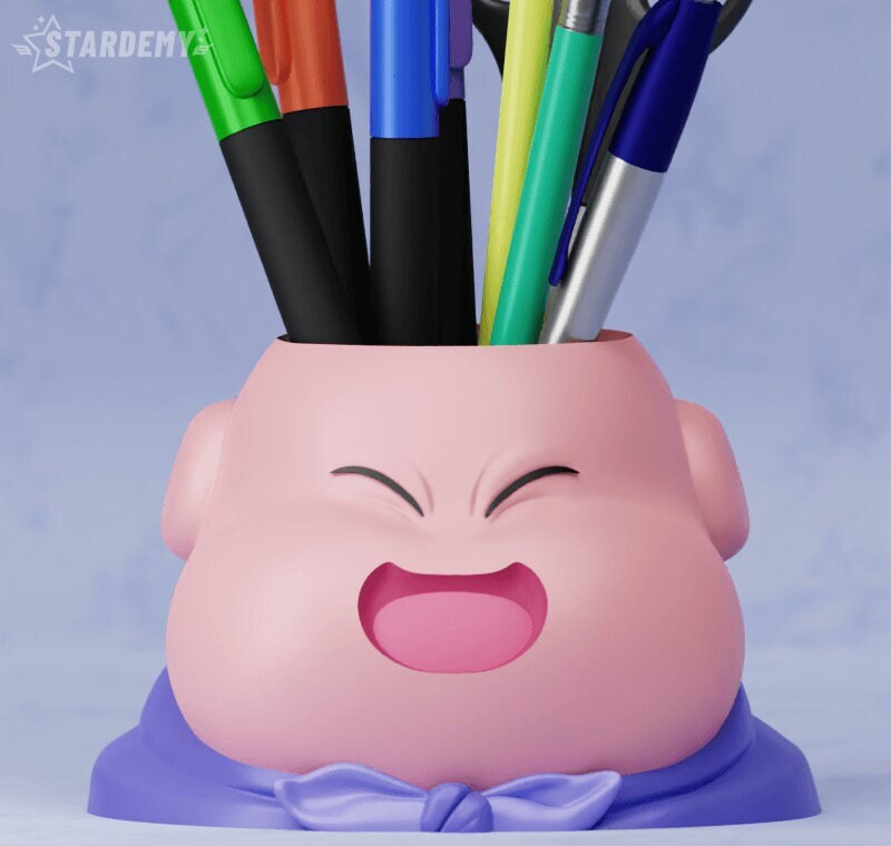 Majin Boo from Dragon Ball Z Plant Pot Planter Succulent Flower Set Vase Pen Holder DBZ Goku Anime