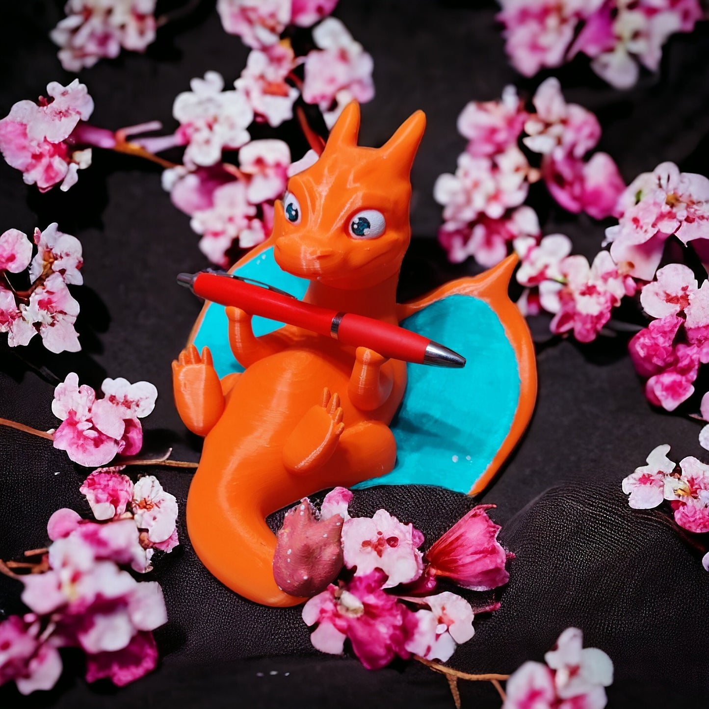 Charizard Pen Holder Desk Decoration Colour 3D Printed Pokemon Statue Figure Model