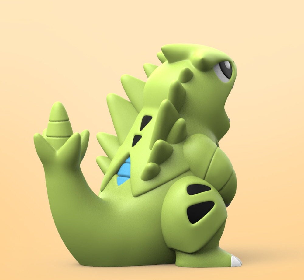Chibi Tyranitar Desk Decoration Colour 3D Printed Pokemon Statue Figure Model Miniature