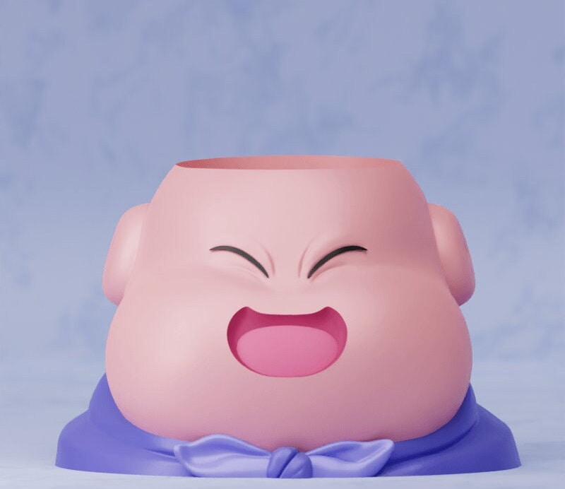 Majin Boo from Dragon Ball Z Plant Pot Planter Succulent Flower Set Vase Pen Holder DBZ Goku Anime