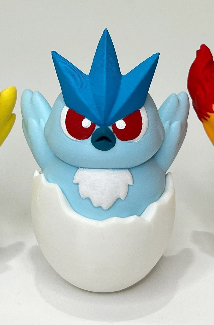 Baby Legendary Birds Eggs Zapdos Moltres Articuno Pokemon Figures Sculpture Statue Figurine