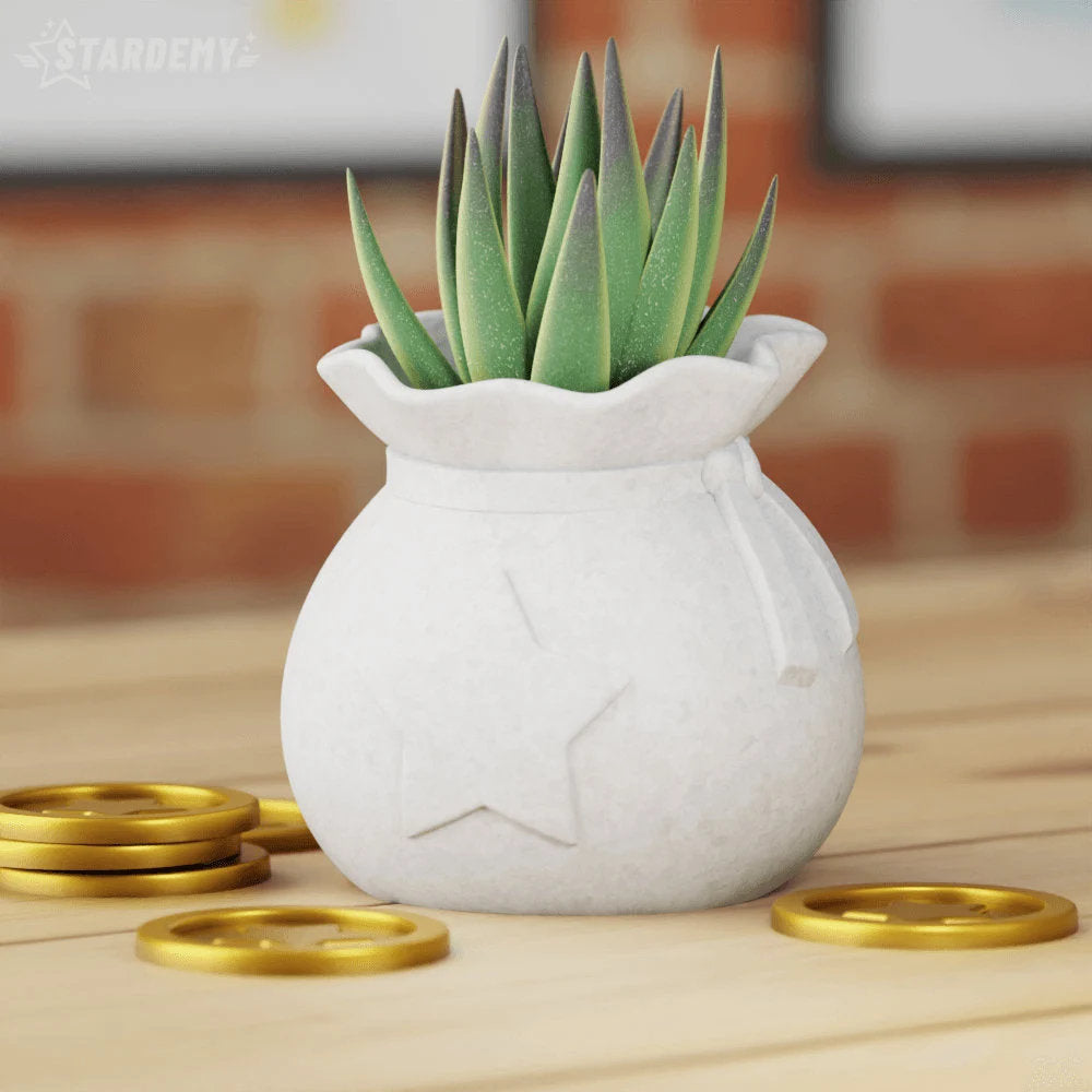 Bell Bag Plant Pot and Pen Holder Animal Crossing New Horizons Flower Succulent Planter Desk Tidy