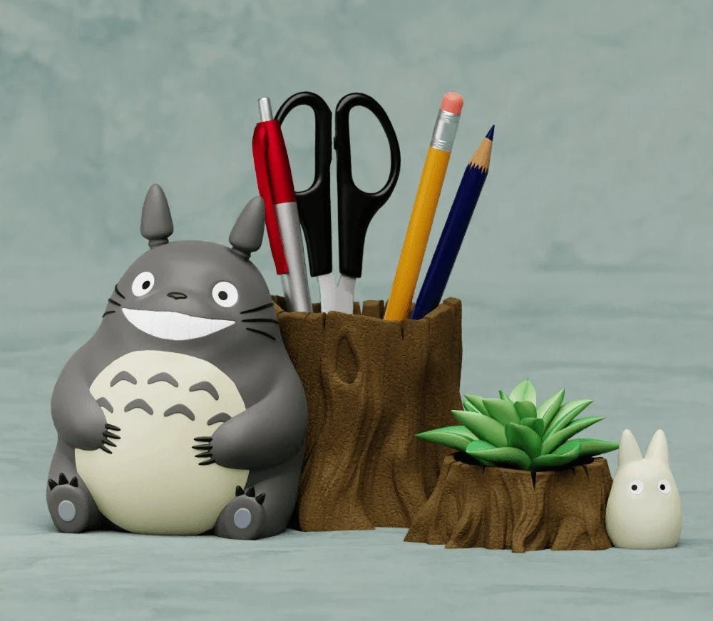 anime succulent pots Spirit of the Forest Plant Pot Succulent Flower Planter Table Set Vase – Cammy3DPrints