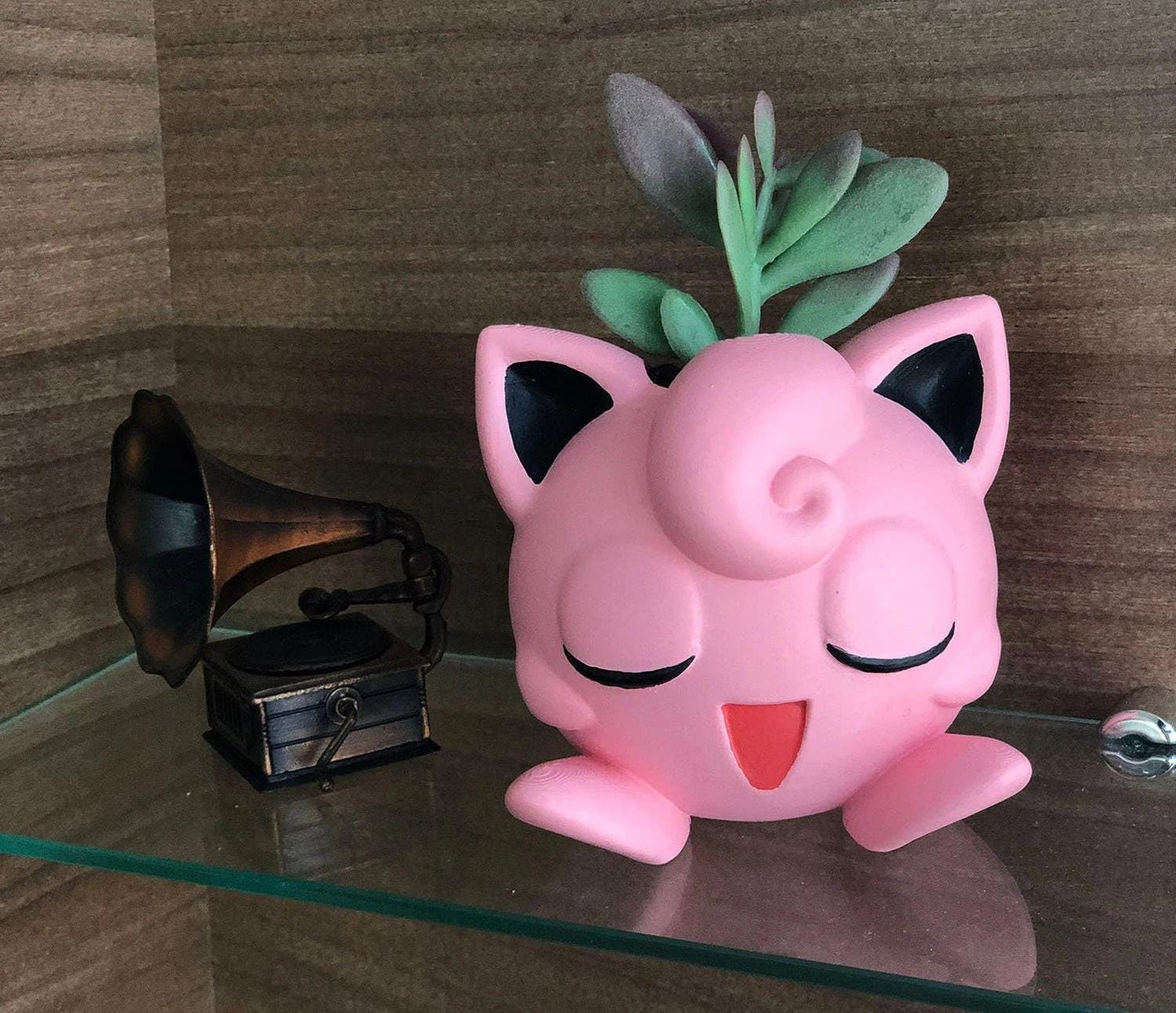 Jigglypuff Plant Pot Pokemon Flower Succulent Colour 3D Printed Planter Desk Tidy Pen Holder Decor Gift House - Painted or Unpainted