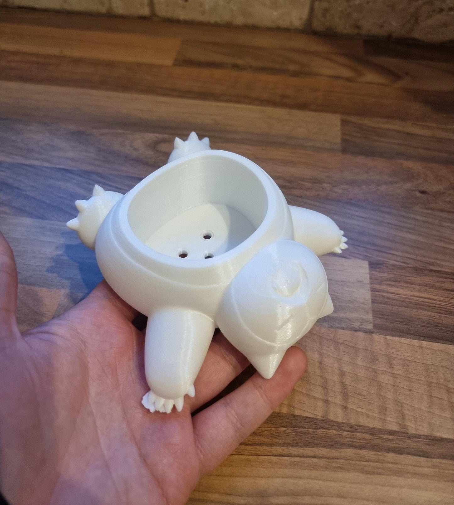 Snorlax Plant Pot Pokemon Flower Succulent Colour 3D Printed Planter Pen Holder - Small, Medium or Large - Painted or Unpainted