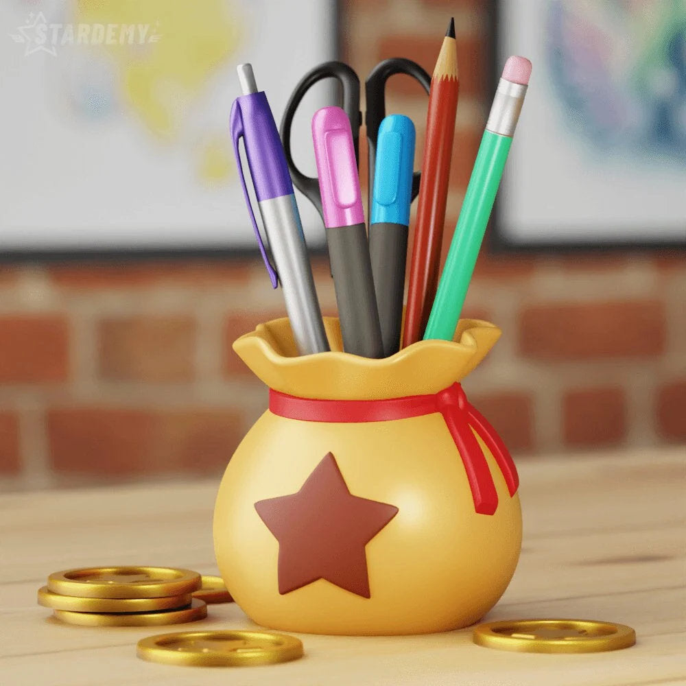 Bell Bag Plant Pot and Pen Holder Animal Crossing New Horizons Flower Succulent Planter Desk Tidy