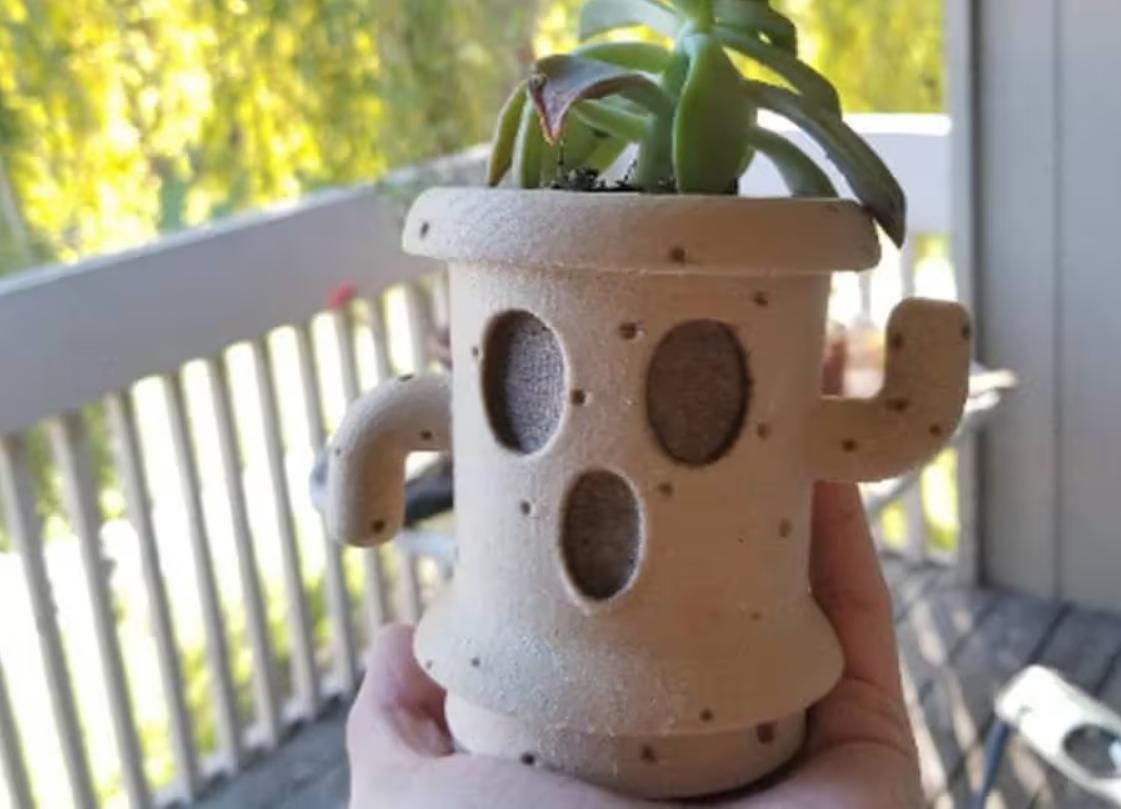 animal crossing new horizons potted plants Animal Crossing New Horizons Gyroid Lloid Plant Flower Succulent Pot P – Cammy3DPrints