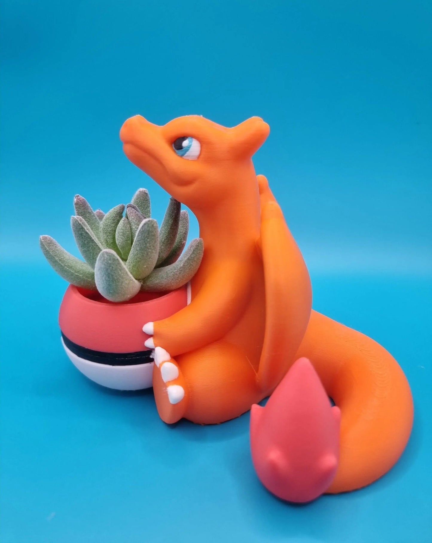Chibi Charizard Plant Pot Pokemon Mega X Y Succulent Flower 3D Printed Vase Planters Pen Holder