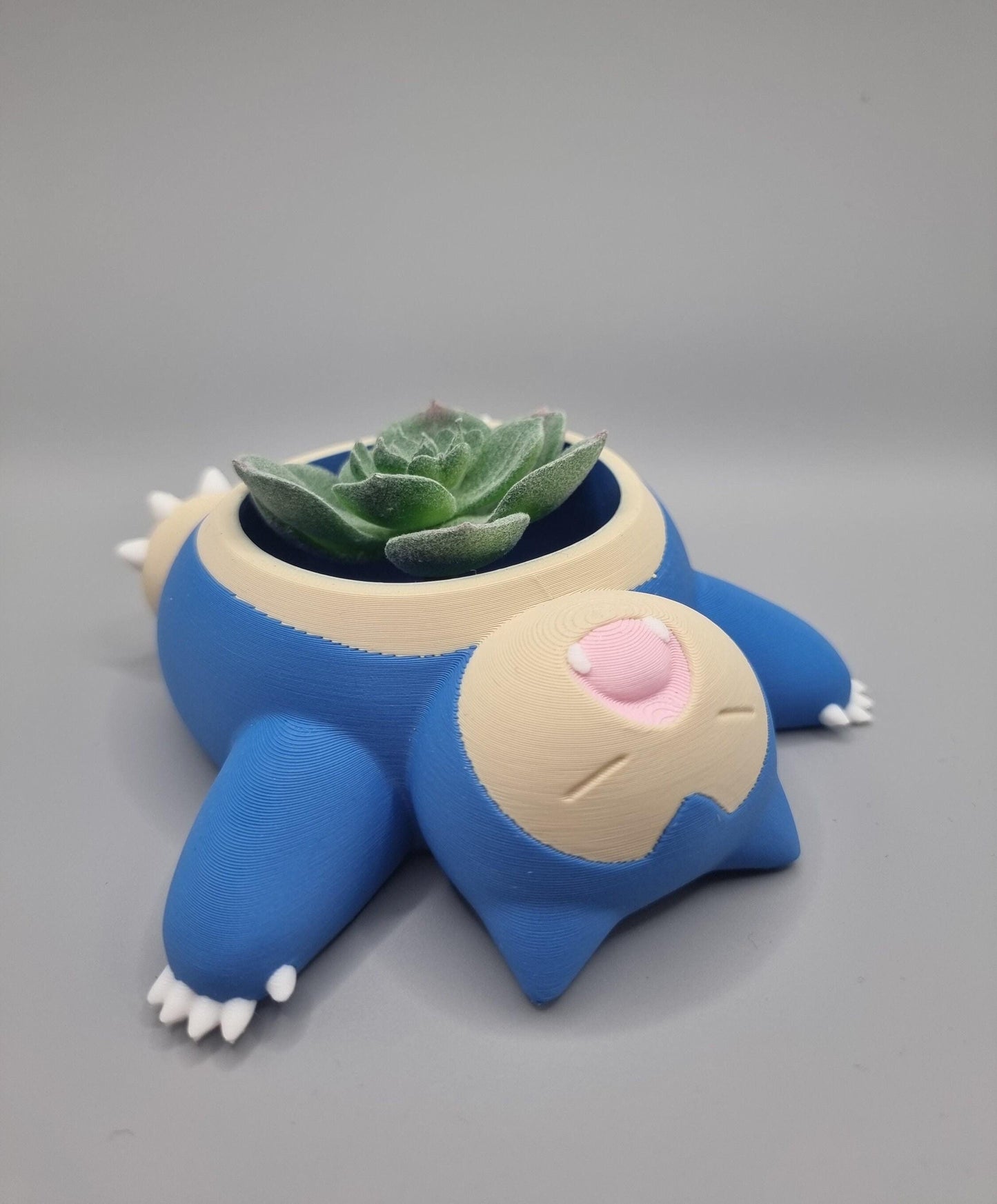 Snorlax Plant Pot Pokemon Flower Succulent Colour 3D Printed Planter Pen Holder - Small, Medium or Large - Painted or Unpainted