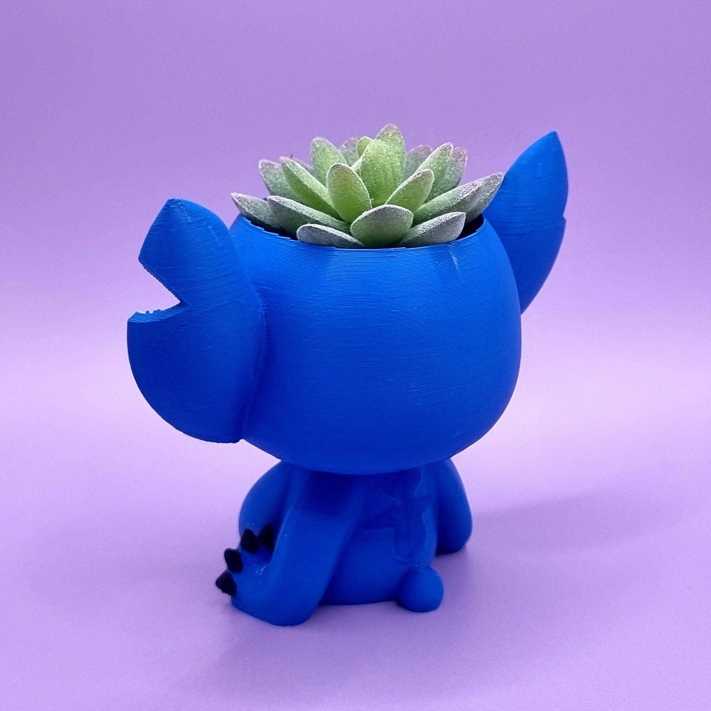 Stitch Planter and Pen Holder | Disney-Inspired Pot | 3D Printed | Succulent Pot | Gift for Lilo & Stitch Fans