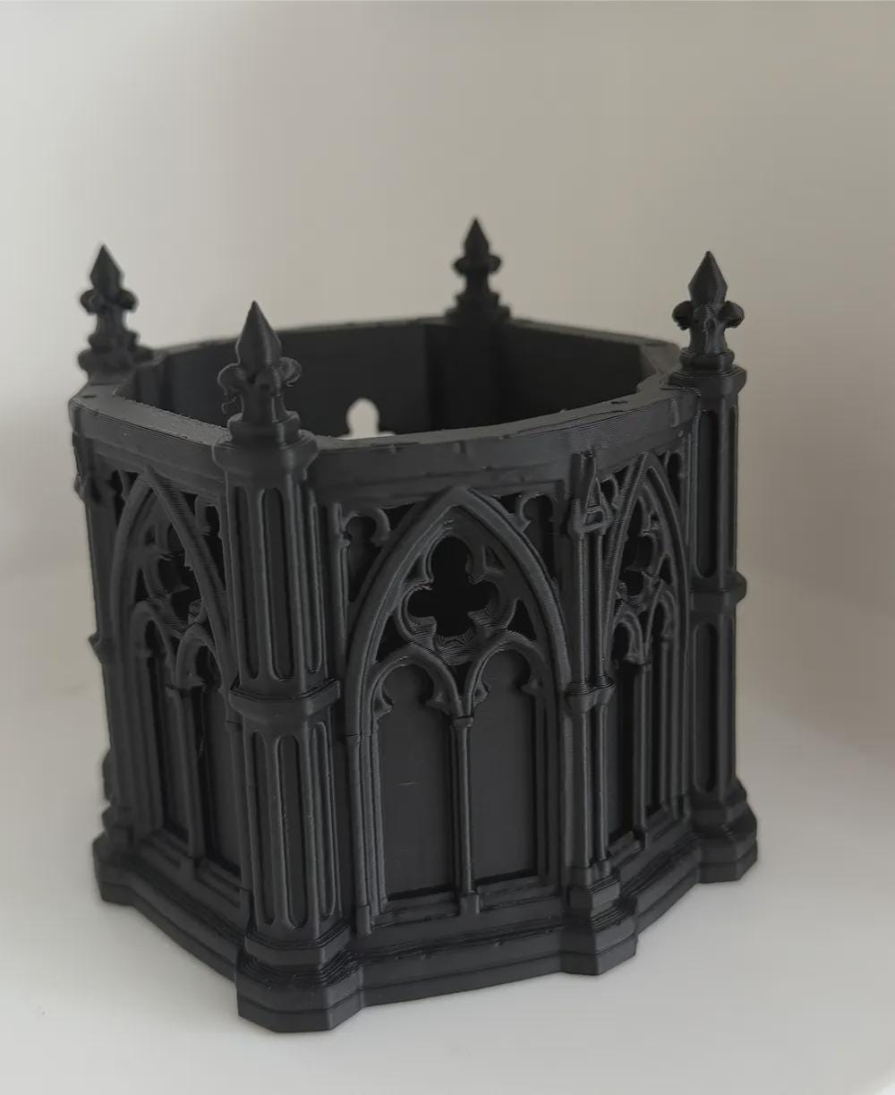 Gothic Cathedral Planter | Gothic Plant Pot | Dark Academia Decor | Cathedral Plant Holder | Witchy Home Decor | Alternative Plant Pot