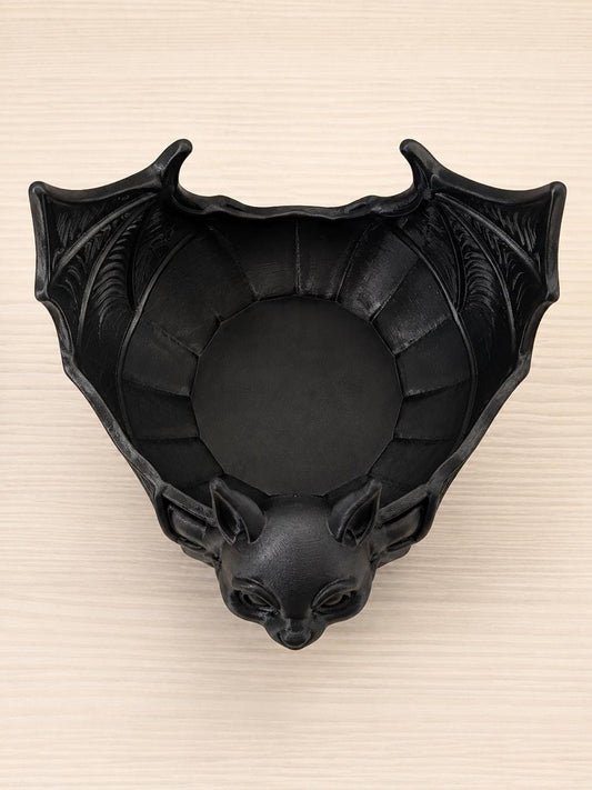 Cute Bat Candy Bowl & Planter | Halloween Decor | Spooky Bat Plant Pot | Trick or Treat Sweet Bowl | Gothic Halloween Decoration