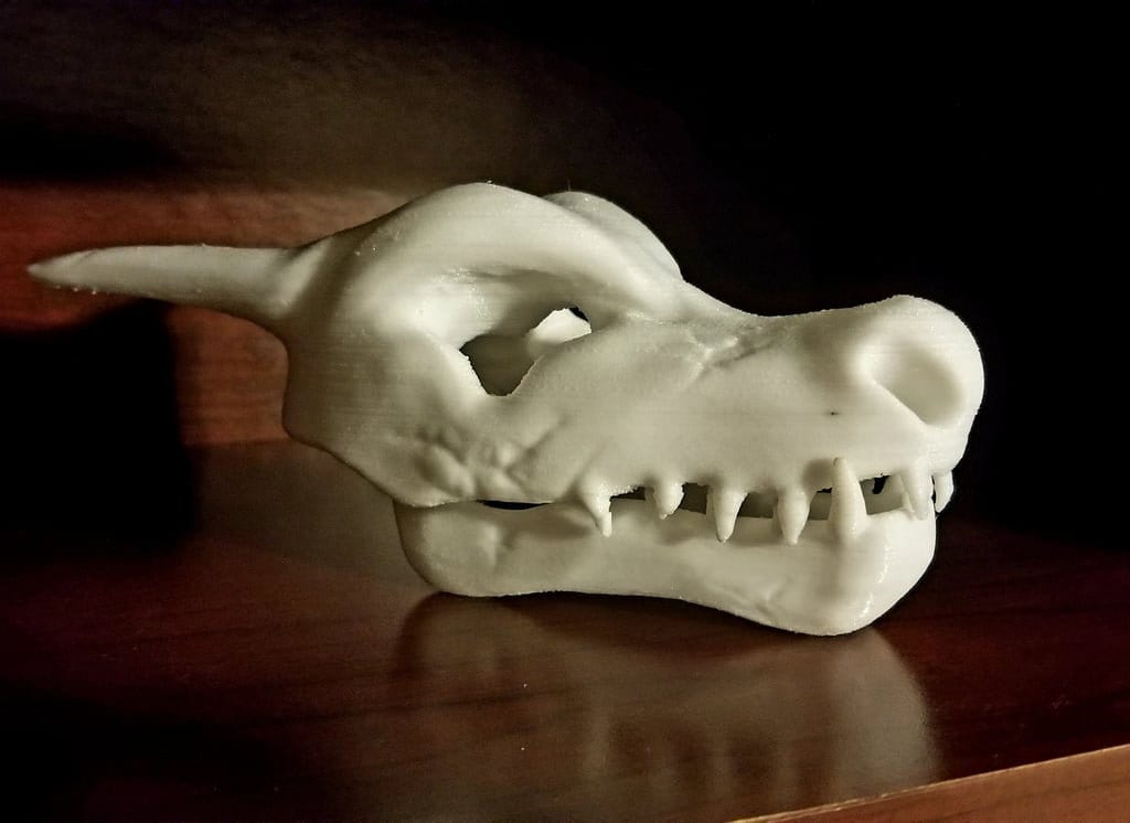 Charizard Fossil Skull with Stand 3D Printed Pokemon Statue Figure Model