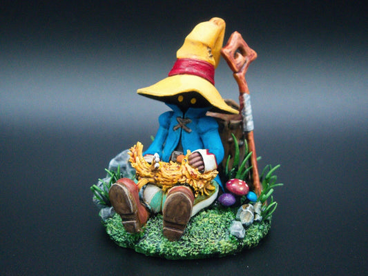 Vivi Ornitier holding a Chocobo Diorama - Paint Your Own - 3D Printed Statue Figure Model Kit