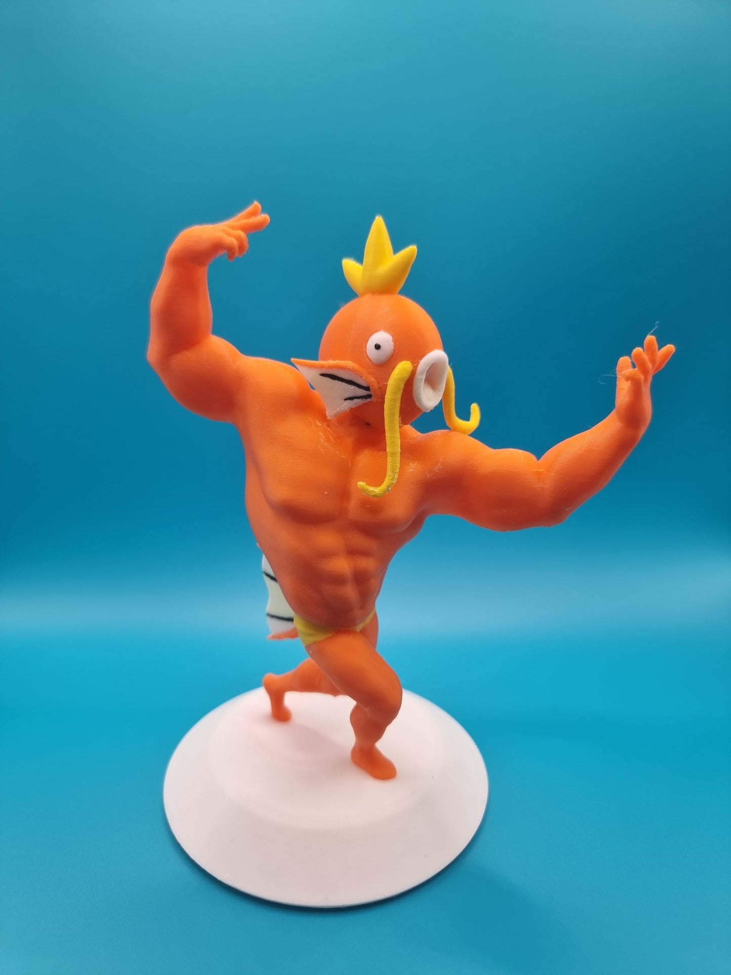 Ultra Swole Magikarp Statue Painted 3D Printed Pokemon Figure Figurine Model