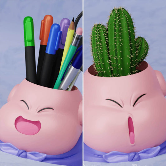 Majin Boo from Dragon Ball Z Plant Pot Planter Succulent Flower Set Vase Pen Holder DBZ Goku Anime