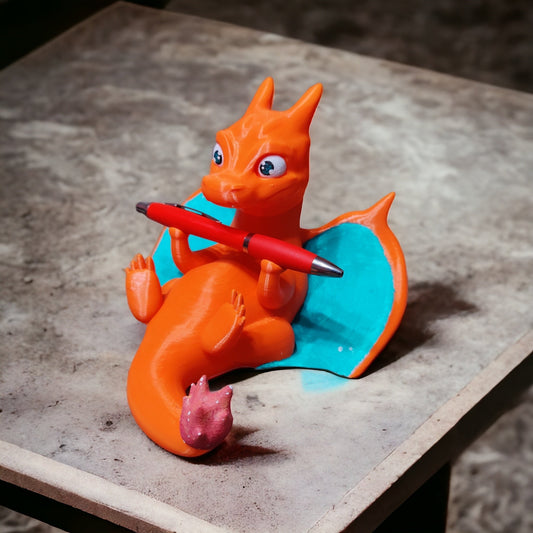 Charizard Pen Holder Desk Decoration Colour 3D Printed Pokemon Statue Figure Model