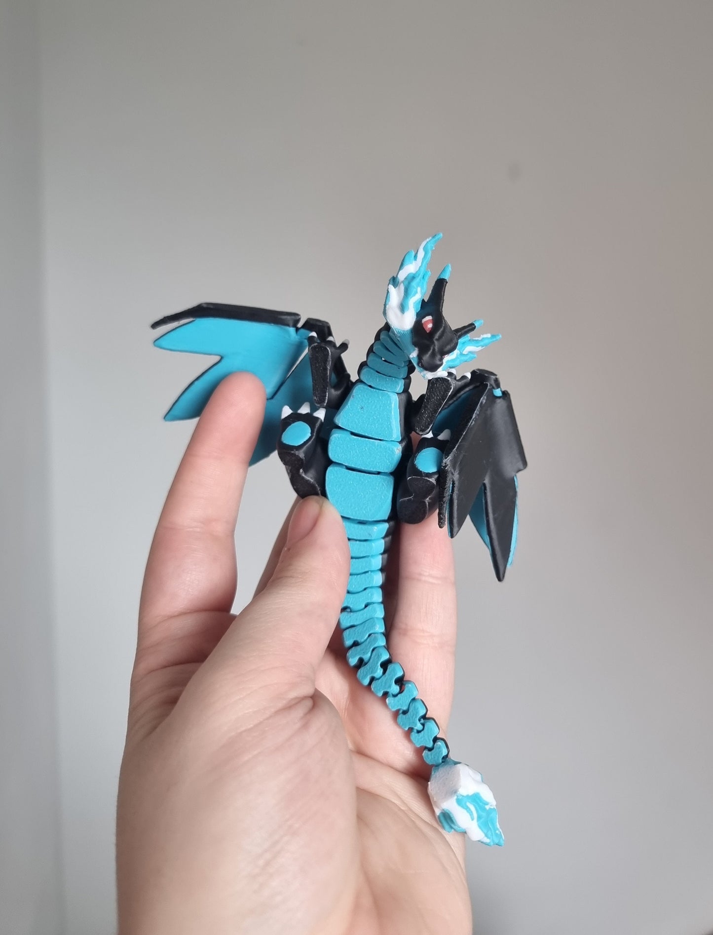 Articulated Mega Charizard X Stress Fidget Toy Pokemon 3D Printed Flexi Figure ADHD Desk