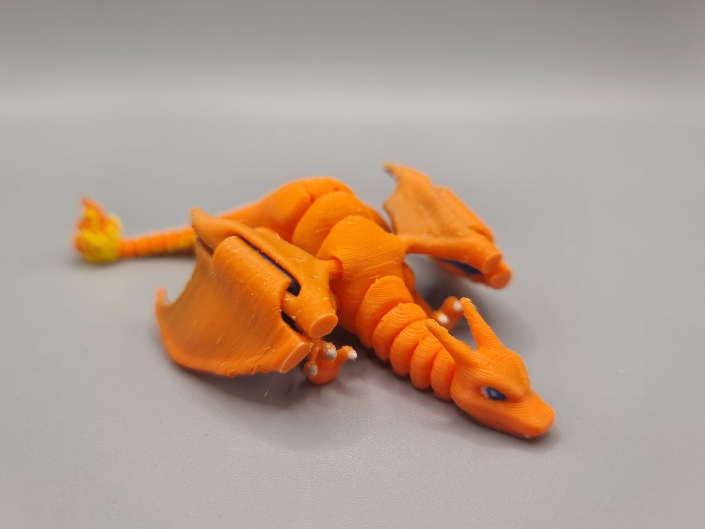 Articulated Mega Charizard X Stress Fidget Toy Pokemon 3D Printed Flexi Figure ADHD Desk