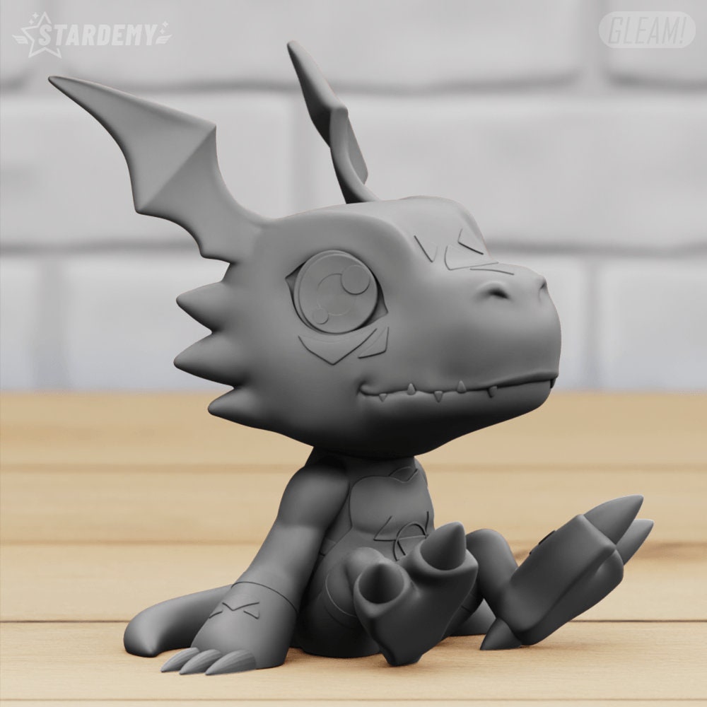 Guilmon Chibi Digimon Tamers Colour 3D Printed Figurine Anime Figure Statue Ornament Minature