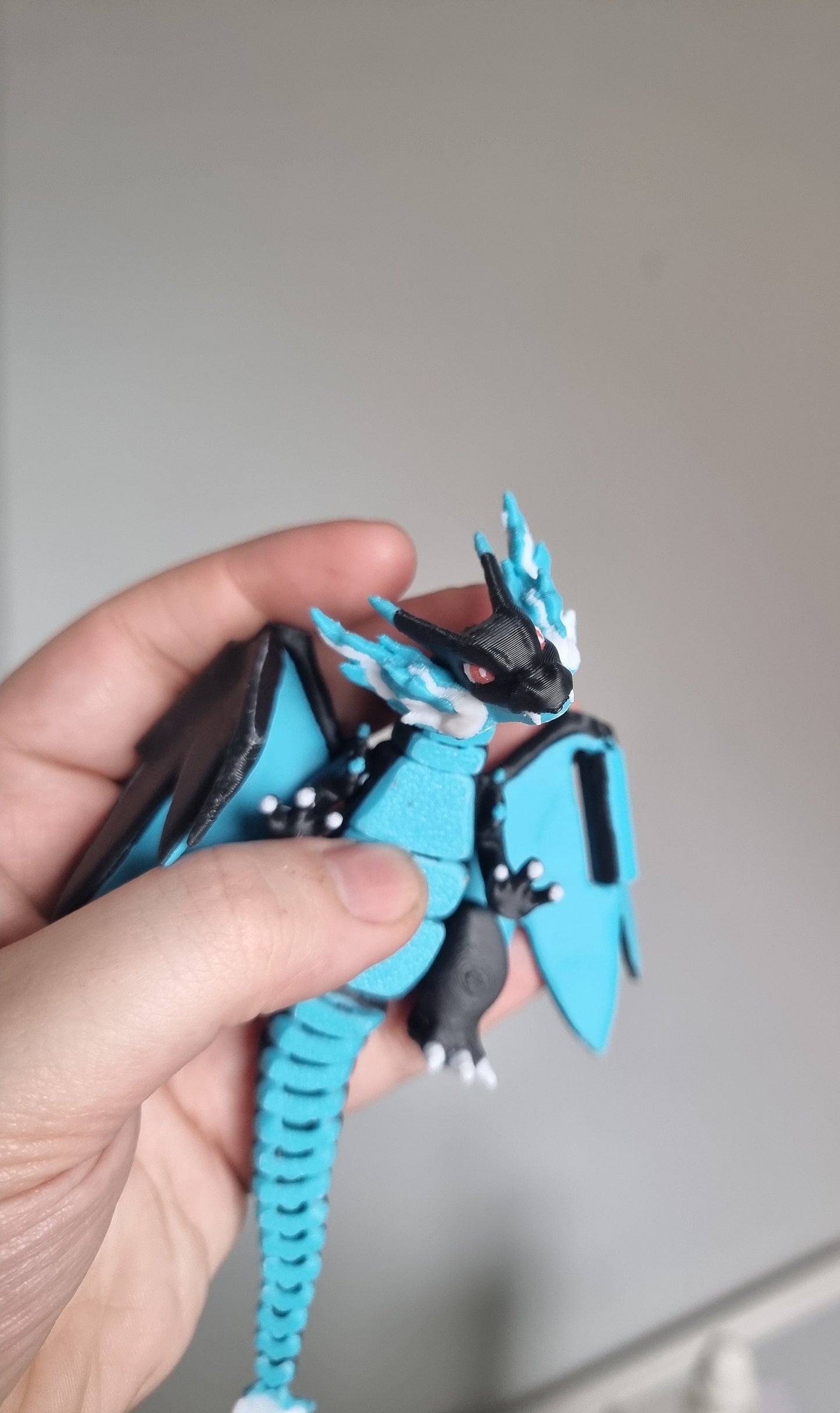 Articulated Mega Charizard X Stress Fidget Toy Pokemon 3D Printed Flexi Figure ADHD Desk