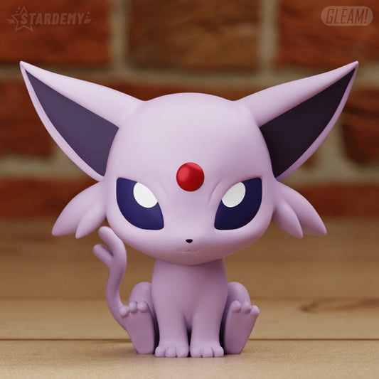 Espeon Chibi Pokemon Statue Figure Colour 3D Printed Desk Decoration Model Geek Decor Figurine