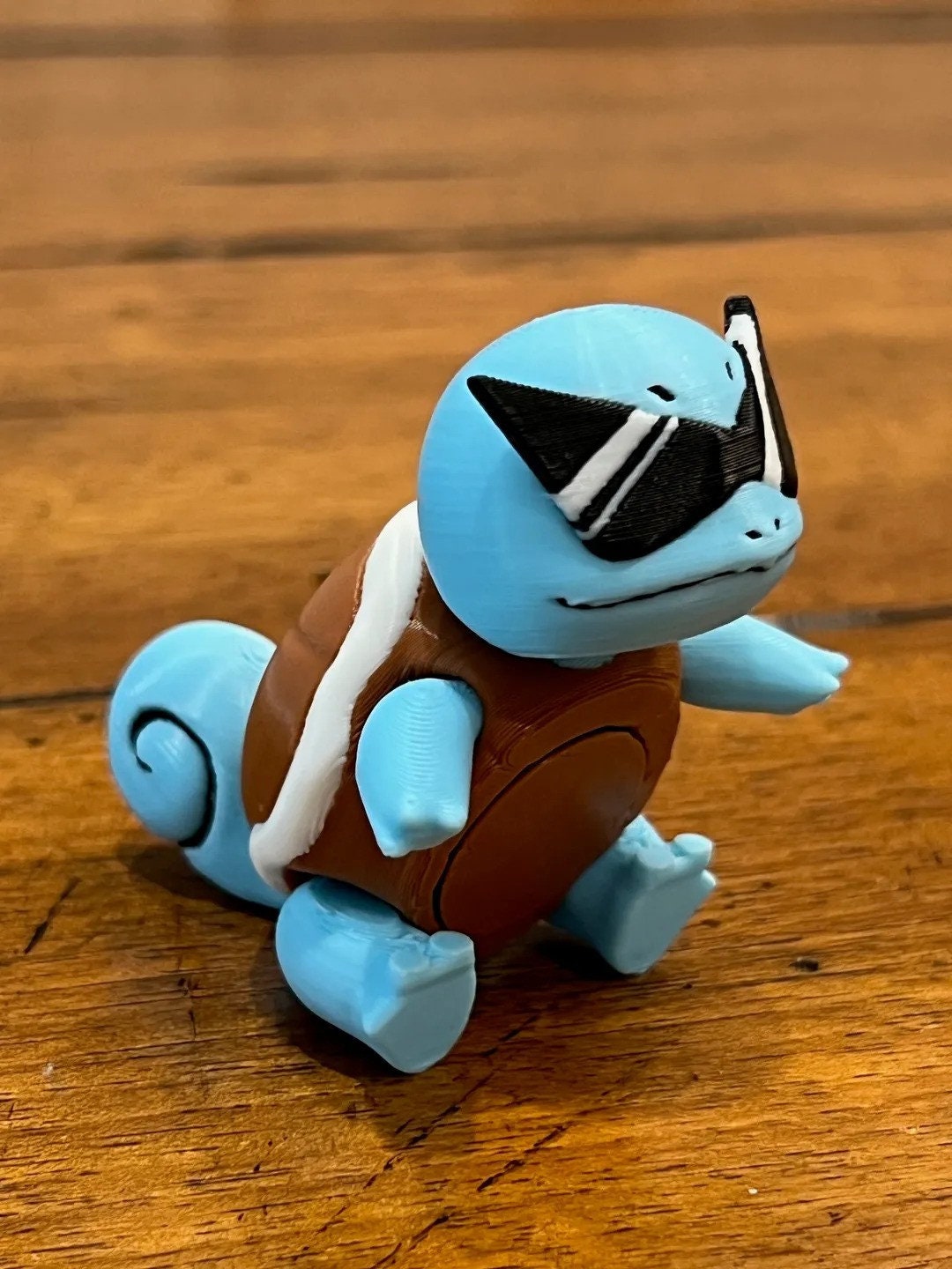 Articulated Squirtle Squad Stress Fidget Toy Pokemon 3D Printed Flexi Figure ADHD Desk