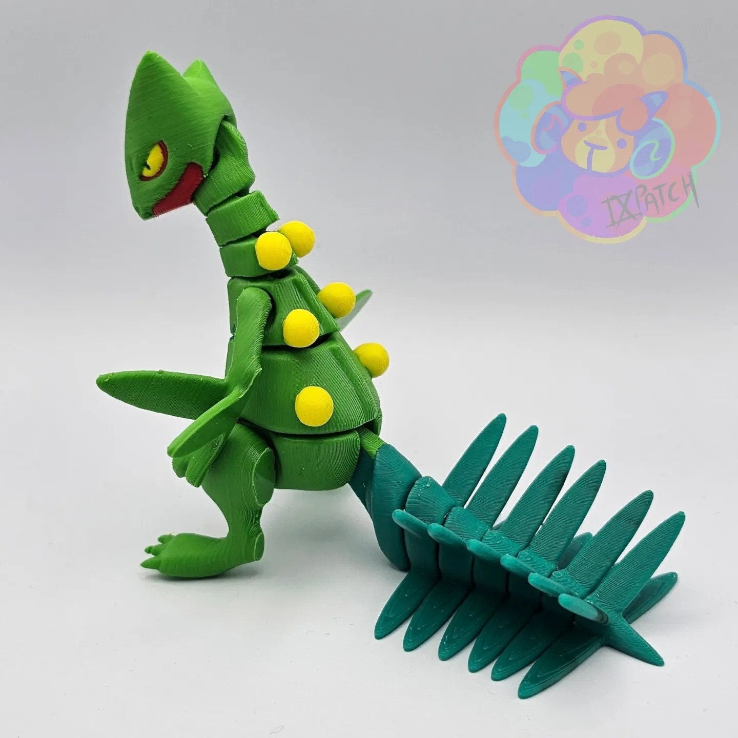 Articulated Sceptile Stress Fidget Toy Pokemon 3D Printed Flexi Figure ADHD Desk