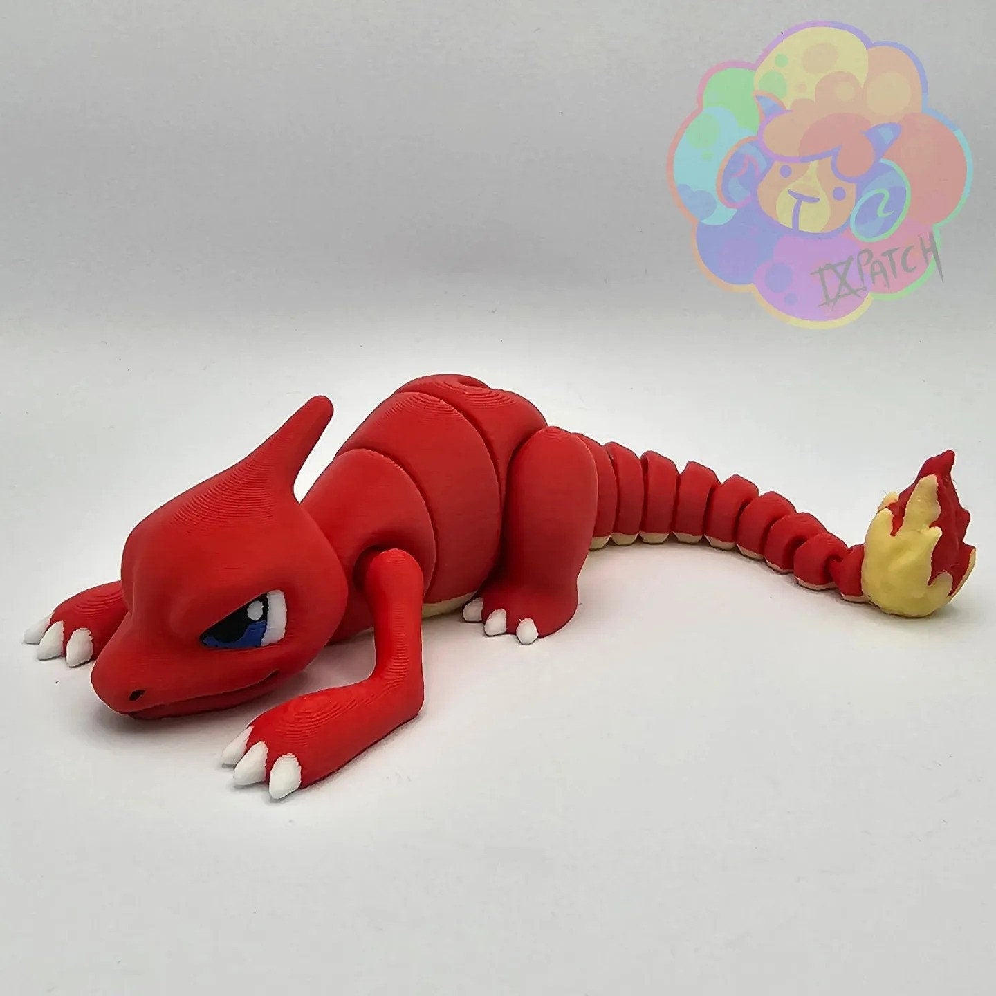 Articulated Charmeleon Stress Fidget Toy Pokemon 3D Printed Flexi Figure ADHD Desk