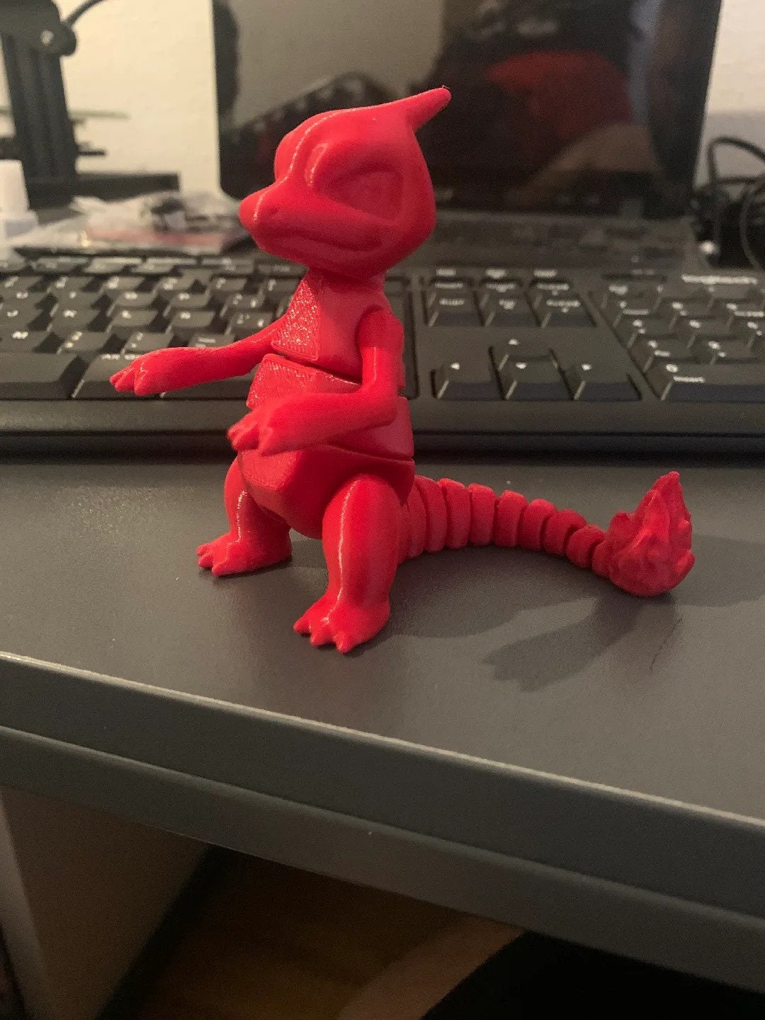 Articulated Charmeleon Stress Fidget Toy Pokemon 3D Printed Flexi Figure ADHD Desk