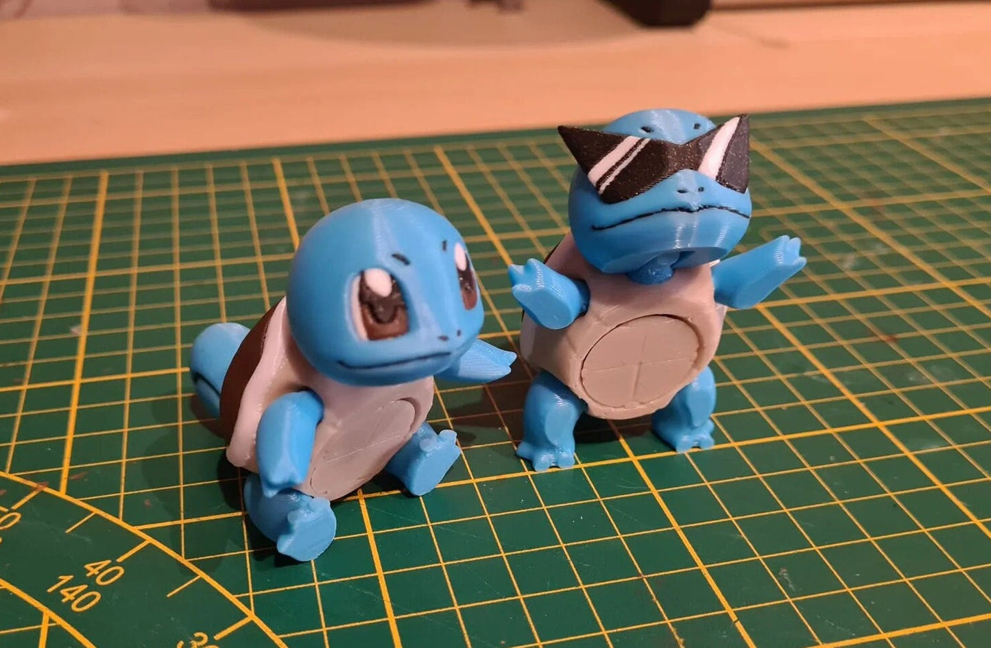 Articulated Squirtle Squad Stress Fidget Toy Pokemon 3D Printed Flexi Figure ADHD Desk