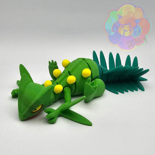 Articulated Sceptile Stress Fidget Toy Pokemon 3D Printed Flexi Figure ADHD Desk