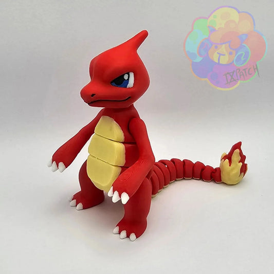 Articulated Charmeleon Stress Fidget Toy Pokemon 3D Printed Flexi Figure ADHD Desk