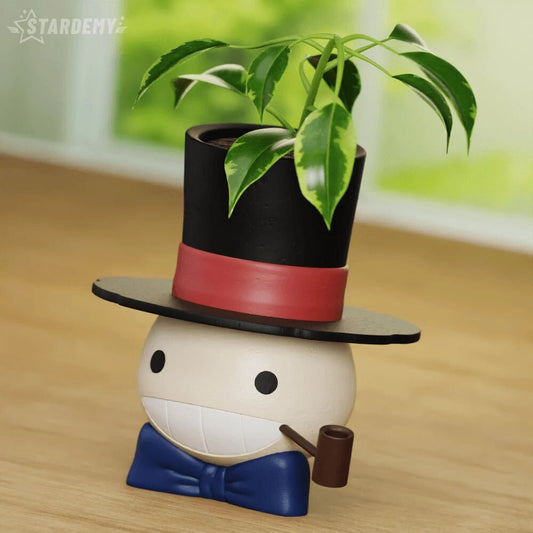 Turnip Head Planter, Howl's Moving Castle Plant Pot, Anime Succulent Pot, Studio Ghibli Inspired Decor, Pen Holder, Cute Geek Gift