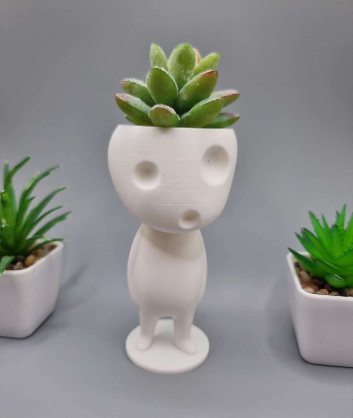 Standing Kodama Planter - Studio Ghibli Inspired - Princess Mononoke - Planters for Succulents - Tree Spirit - Indoor Plant Pot