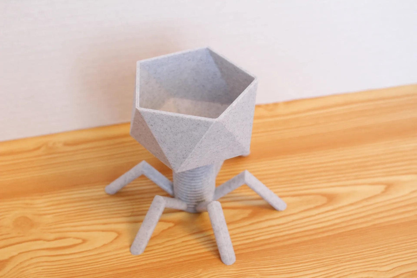 Bacteriophage Planter | Unique Science-Inspired Decor | Modern Succulent Pot | Perfect Gift for Science Lovers