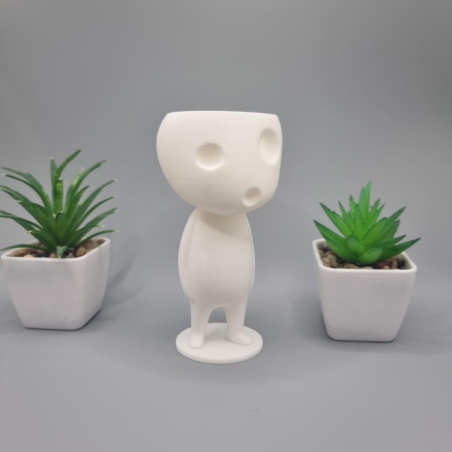 Standing Kodama Planter - Studio Ghibli Inspired - Princess Mononoke - Planters for Succulents - Tree Spirit - Indoor Plant Pot