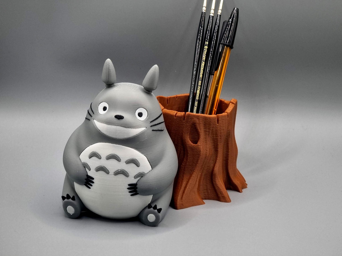 Spirit of the Forest Plant Pot & Pen Holder Set | Succulent Planter | Cute Geek Desk Decor | Eco-Friendly Vase for Home or Office