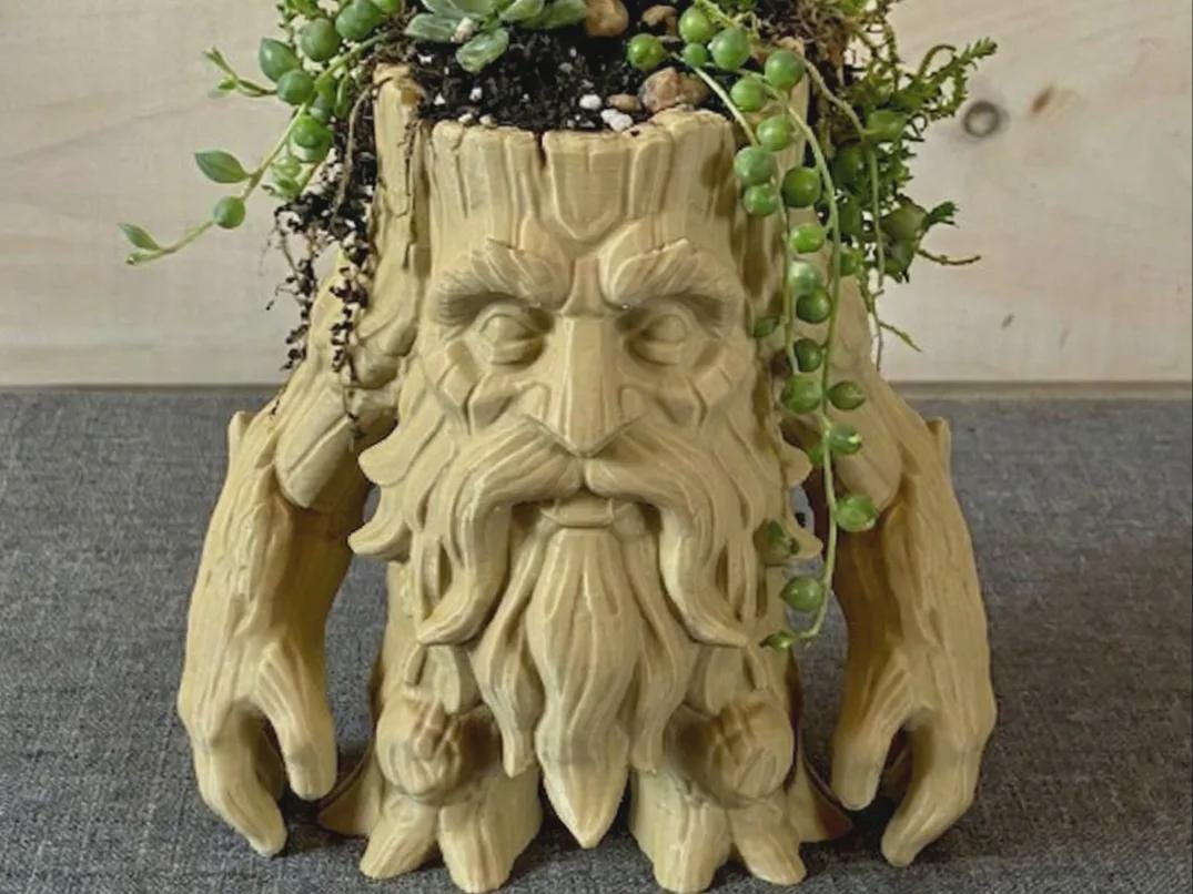 Tree Guardian Planter, Fantasy Tree Ent Plant Pot, Lord of the Rings Inspired Pen Holder, Brush Holder, Desk Organiser, Gift