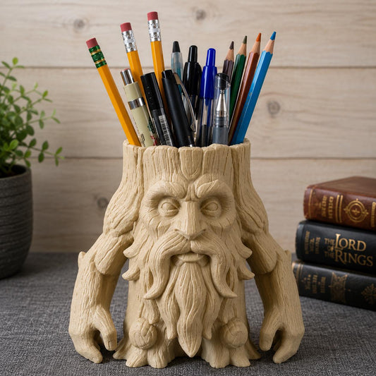 Tree Guardian Planter, Fantasy Tree Ent Plant Pot, Lord of the Rings Inspired Pen Holder, Brush Holder, Desk Organiser, Gift