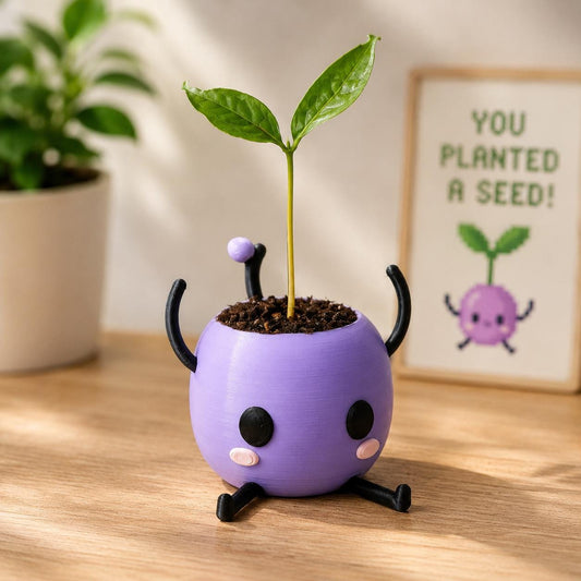 Junimo Planter | Stardew Valley Inspired Succulent Pot | Cute 3D Printed Plant Pot | Gamer Gift