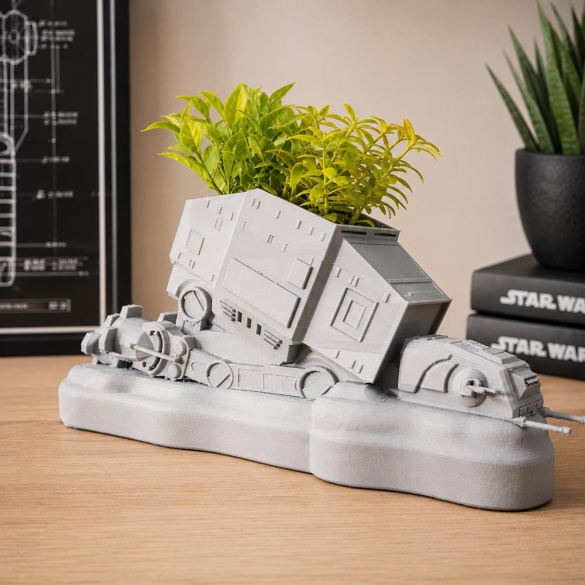 Star Wars AT-AT Planter - Perfect Gift for Star Wars Fans - Geeky Home Decor - Unique Pot Plant