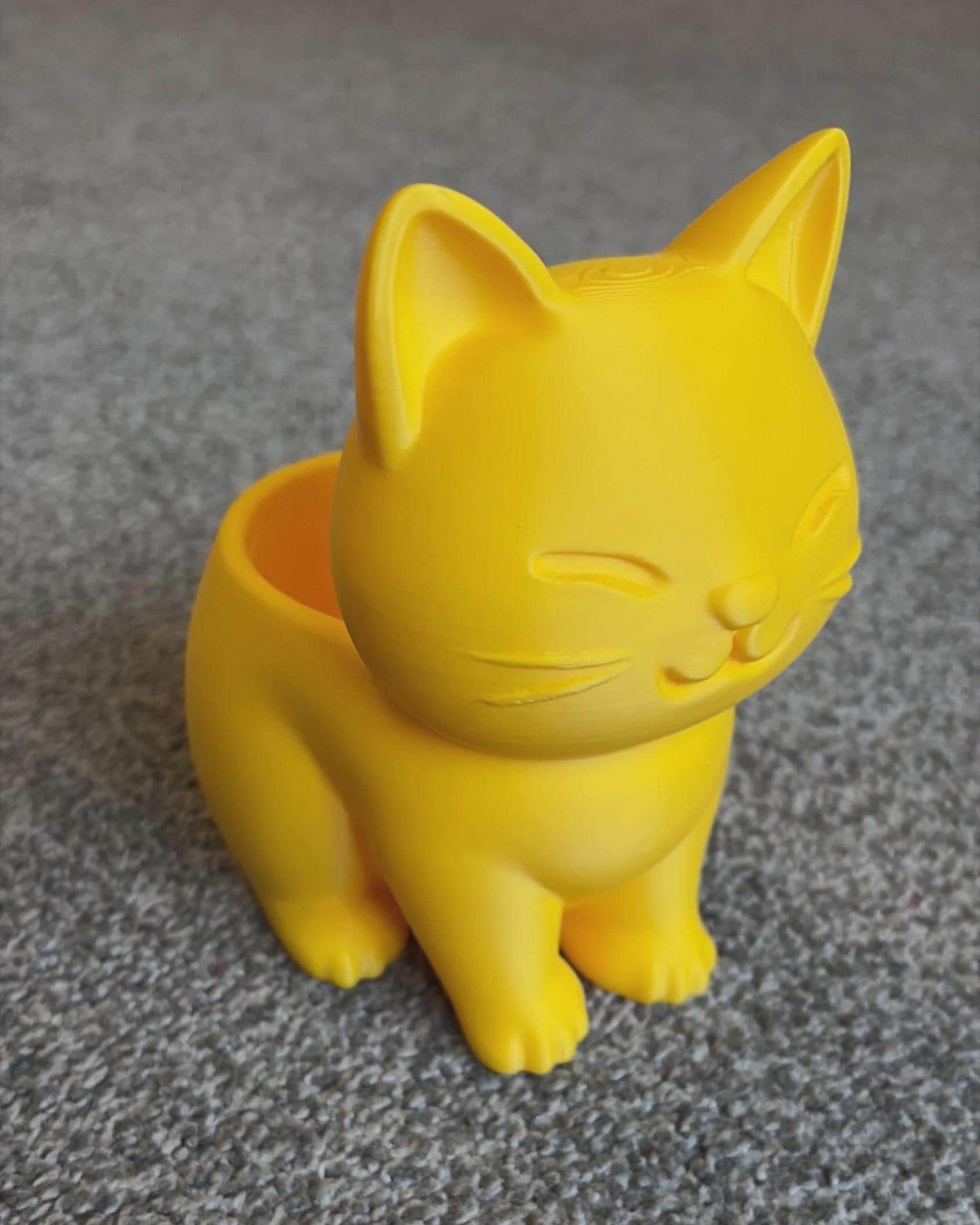 Cute Cat Planter | Kitty Plant Pot | Cat Succulent Planter | Cat Lover Gift | 3D Printed Planter | Indoor Plant Pot | Cute Desk Decor