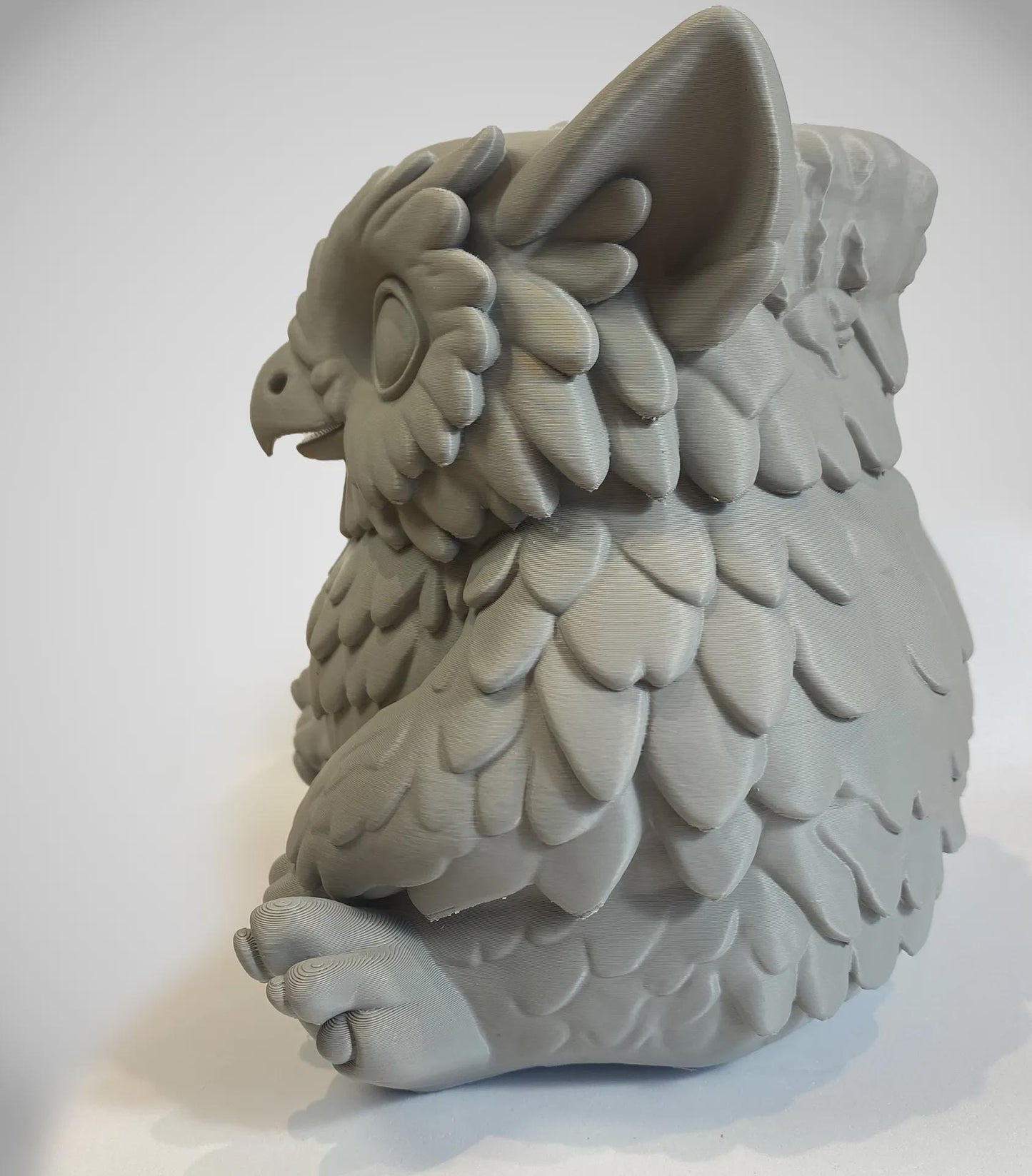 Chibi Owlbear Planter | D&D Owlbear Plant Pot | Baldur's Gate 3 Inspired Desk Planter | 3D Printed Succulent Pot | Dungeon Decor Gift